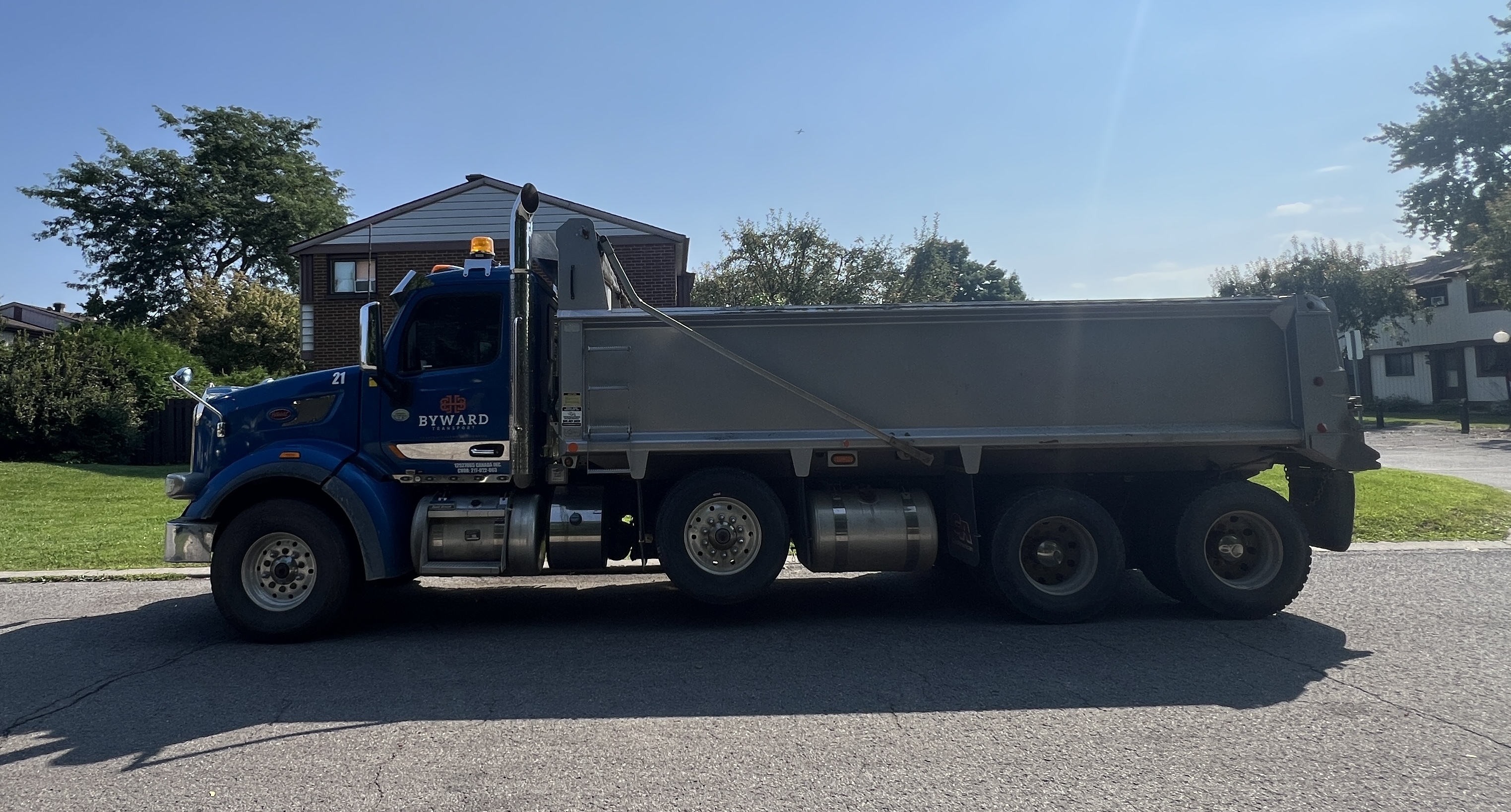 Byward truck at work site
