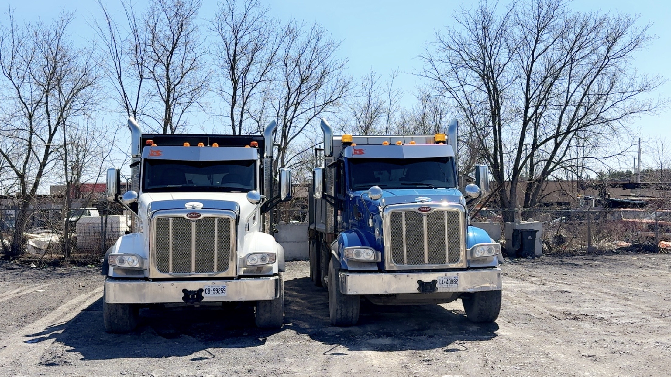 Two Byward Transport trucks